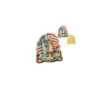 250th Anniversary Fridge Magnet 1776-2026, America Flag Enamel Fridge Magnets, Decorative Refrigerator Magnets with Bell Statue for Refrigerator, Independence Day Gifts (1pcs)