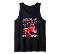 250th Anniversary Independent 4th July US Flag Cardinal Bird Tank Top