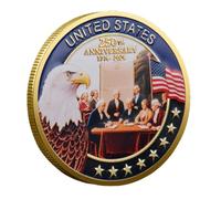 250th Anniversary Memorial Medal 1776-2026 Elegant Historical Souvenir Metal Exclusive Collectibles with Timeless Design Decorative Accessories for Interior Precious Gift