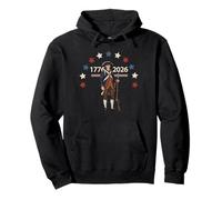 250th ANNIVERSARY OF USA, REVOLUTIONARY SOLDIER, 1776, 2026 Pullover Hoodie