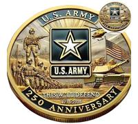 250th Anniversary U.S. Armed Forces Commemorative Coin,Patriotic Marine Corps Collectible,Double-Sided High Relief Design,Patriotic Metal Challenge Coin (Style B)