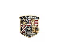 250th Anniversary U.S. NAVY Commemorative Pin, Marine Corps Army Military Emblem Lapel Alloy Button Brooches Veteran Collection Gift Jewelry, L, Metal, no gemstone