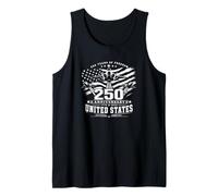 250th Anniversary US Fighter Jet 1776 2026 Patriotic Freedom Tank Top