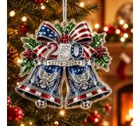250th Anniversary USA Ornament 2026, Patriotic Acrylic Christmas Tree Decor