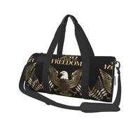 250th Anniversary Usa With Bald Eagle (2) Travel Duffel Bag Sports Gym Bag, Lightweight Overnight Weekender Bag With Shoes Compartment Yoga Gym Sports Bag For Men Women