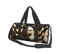 250th Anniversary Usa With Bald Eagle Travel Duffel Bag Sports Gym Bag, Lightweight Overnight Weekender Bag With Shoes Compartment Yoga Gym Sports Bag For Men Women