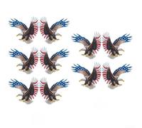 250th Anniversary Vinyl Decal For Eagle Flag Sticker for Car Bottle Tumbler Helmet Smooth Surfaces Patriotic Celebration Decoration 8cm Red White Blue(Two-Pack)