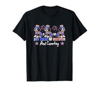 250th Freedom and Counting 4th July Three Cute Bernedoodles T-Shirt