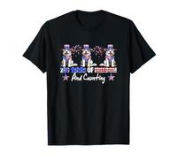 250th Freedom and Counting 4th of July Bearded Collies T-Shirt