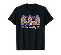 250th Freedom and Counting 4th of July Three Cute Chow Chows T-Shirt