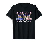 250th Freedom and Counting 4th of July Three Cute Whippets T-Shirt