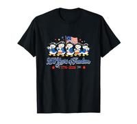 250th Freedom Anniversary 4th of July US Flag Group Ducks T-Shirt