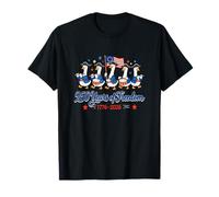 250th Freedom Anniversary 4th of July US Flag Group Gooses T-Shirt