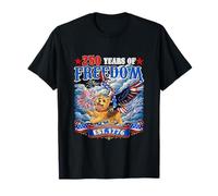250th Freedom Est.1776 4th July Eagle Riding Norwich Terrier T-Shirt