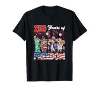 250th Freedom Group Cows Proud 4th of July US Flag Farmer T-Shirt
