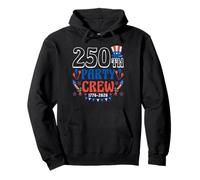 250th Party Crew 1776 2026 Patriotic American 4th July Pullover Hoodie