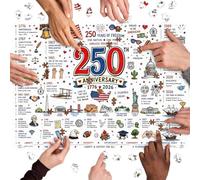 250th Patriotic America Puzzle - Historical Independence Celebrations Puzzle, Knowledge Building Educational Game, Engaging National Heritage Activity | Portable Jigsaw For Classroom, Homeschool