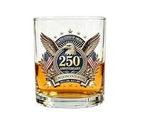 250th Whiskey Bottle | 1776-2006 Commemorative Historical Drinkware,Commemoration Bourbon Wine Glass,for Men Grandpa Husband Son Adults Lovers Families Friends