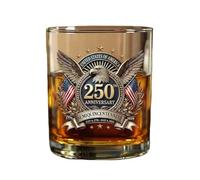 250th Whiskey Glass | Old Fashioned Commemorative Historical 1776-2006,Father's Day 250th Whiskey Bottle | for Dad Grandpa Husband Son Adults Lovers Families Friends