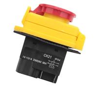 250V 16A IP54 Start Stop Switch No Volt Release Switch With Emergency Stop Push Button Electromagnetic On Off Switch IDGTTLDF