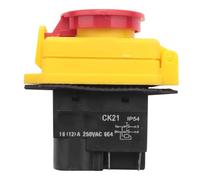 250V 16A IP54 Start Stop Switch No Volt Release Switch With Emergency Stop Push Button Electromagnetic On Off Switch IDGTTLDF