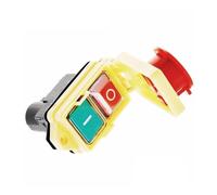 250V 16A Start Stop Switch No Volt Release With Emergency Stop Waterproof Push Button Electromagnetic Switch(CK21 4Pin)