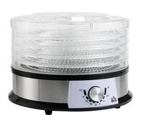 250W 5Kg Fiev Tray Food Dehydrator Silver
