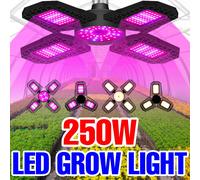 250W E27/E26 LED Growing Lamp Full Spectrum Foldable Plant Fill Lighting Vegetable Fruit Hydroponics Cultivation 100W/150W/200W