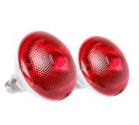 250W Infrared Heat Lamp Bulbs 2PCS, Efficient Heating Solution for Chicks, Reptiles and Pets, High-Performance Incandescent Heat Lamp for Versatile Warmth Needs, Red, Chicken Coop, PAR38, E26 Base