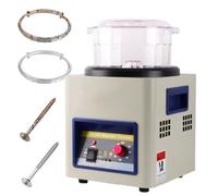 250W Jewelry Polisher, Magnetic Barrel Polishing Machine, Speed 2000 RPM, 600g Capacity, Adjustable Direction and Time, for Surface Polishing Grinding Buffing Gemstones Jewels Coins
