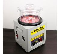 250W Magnetic Jewelry Polisher, Magnetic Tumbler, 600g Capacity, 1-60 Min Time Control, Automatic Forward&Reverse Rotation, with 7.1”(180mm ) Polishing Barrel, for Water Pipes, Alloy, Hardware