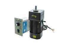 250W Micro AC Motor 110v 220v Single Phase Asynchronous Motor Gear Motor 15mm Motor Shaft+ Speed Controller 5RPM-1350RPM(220v,0-280 RPM)