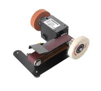 250W Mini Belt Sander Electric Bench Grinder Sanding Machine 7 Speed Small Grinder Sharpener Polisher Machine for Woodworking