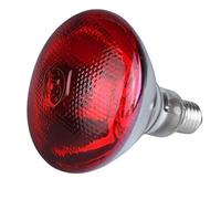 250w Red Infrared Heat Lamp Bulb for Poultry Brooding and Animal Warming E27 Base Piglet Chicken Birds Outdoor Bush Lights Christmas (Red, One Size)
