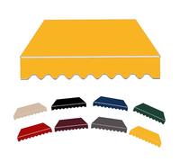 250x150cm Awning Fabric Replacement, Black Balcony Canopy Cover, Retractable Sunshade Material for Deck, Window, and Patio (Yellow, 8x6.5ft/250x200cm)