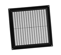 250x250mm / 10x10 inch Air Vent Cover - Ventilation Grille with Flyscreen - ABS Plastic Black