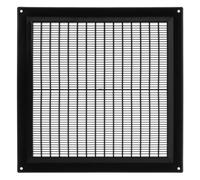 250x250mm / 10x10 inch Black Plastic Ventilation Grille - Air Vent Cover