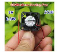 2510 Brushless Fan 0.5W DC 4V 5V 7.4V 25X25X10MM Silent Oil Bearing UAV CPU Cooling Fan 2.5cm 25mm Cooler Fans AUOQKQUT(5V)