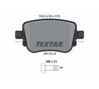 2511001 BRAKE PAD SET, DISC BRAKE FITS AUDI A1 ALLSTREET 25 TFSI