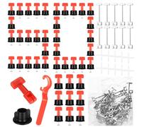 252 Pcs Tile Leveling System, Tile Leveler Spacers 2mm-8mm, T Shaped Steel Tiles Spacers Installation Tool, Tiling Tools and Accessories for Building Walls or Floors, Inclu 2 Wrenches