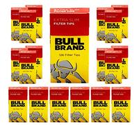 2520 x Bull Brand New Extra Slim Filter Tips Cigarette Tobacco Rolling Smoking UK Pop Out