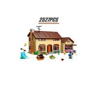 (2527PCS-no box) New Movie Series The Simpson Kwik-e-mart House Model Streetview Building 71006 71016 Blocks Bricks Toys Kid Christmas Gifts - Stacking Blocks -