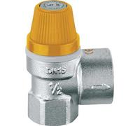 253046 Safety Valve for Solar Systems 1/2"F x 3/4" F 6 bar CALEFFI