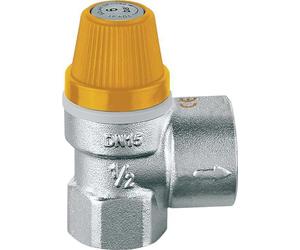 253046 Safety Valve for Solar Systems 1/2"F x 3/4" F 6 bar CALEFFI | Pressure relief valve, pressure relief valve, diaphragm valve, 253046