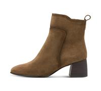 25323 Leather Bootie - female - Tamaris - Heeled Boots - Brown - 6 UK - Shoes 6 UK