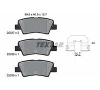 Textar 2533703 Rear Axle Disc Brake Pad Set Fits Hyundai Kia