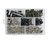 253PCS Motorcycle Accessorie Custom Fairing Screw Bolt Windscreen Screws For S1000R S1000RR HP4 Power Tool(Steel)