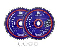 254MM Metal Cutting Circular Saw Blade - BRSCHNITT 2pcs Tungsten Carbide Tipped TCT Saw Blades for Steel, Nickel, Titanium, Ferrous Metals, Steel Pipe（50T Arbor:30MM/25.4MM/15.875MM）