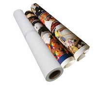 255 Polyester Canvas Roll 13inchx 40ft Waterproof Matte Inkjet Canvas for Decorative Painting Advertising and Wide Format Inkjet Printing 13inchx40ft