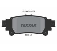 2552501 BRAKE PAD SET, DISC BRAKE FITS: LEXUS GS 200T